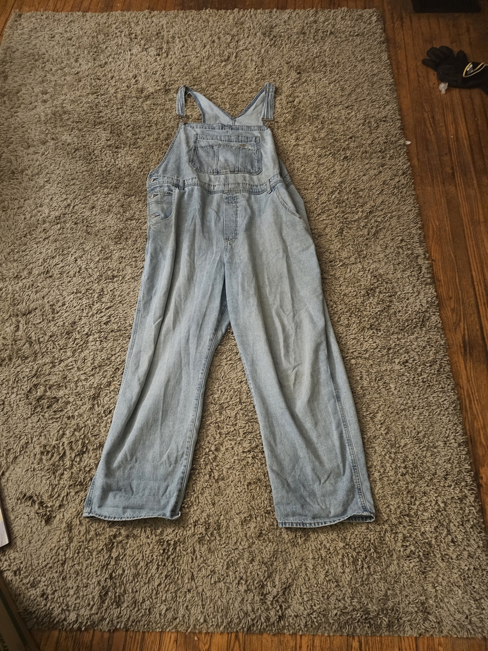 GAP Light Wash Denim Overalls Jumpsuit